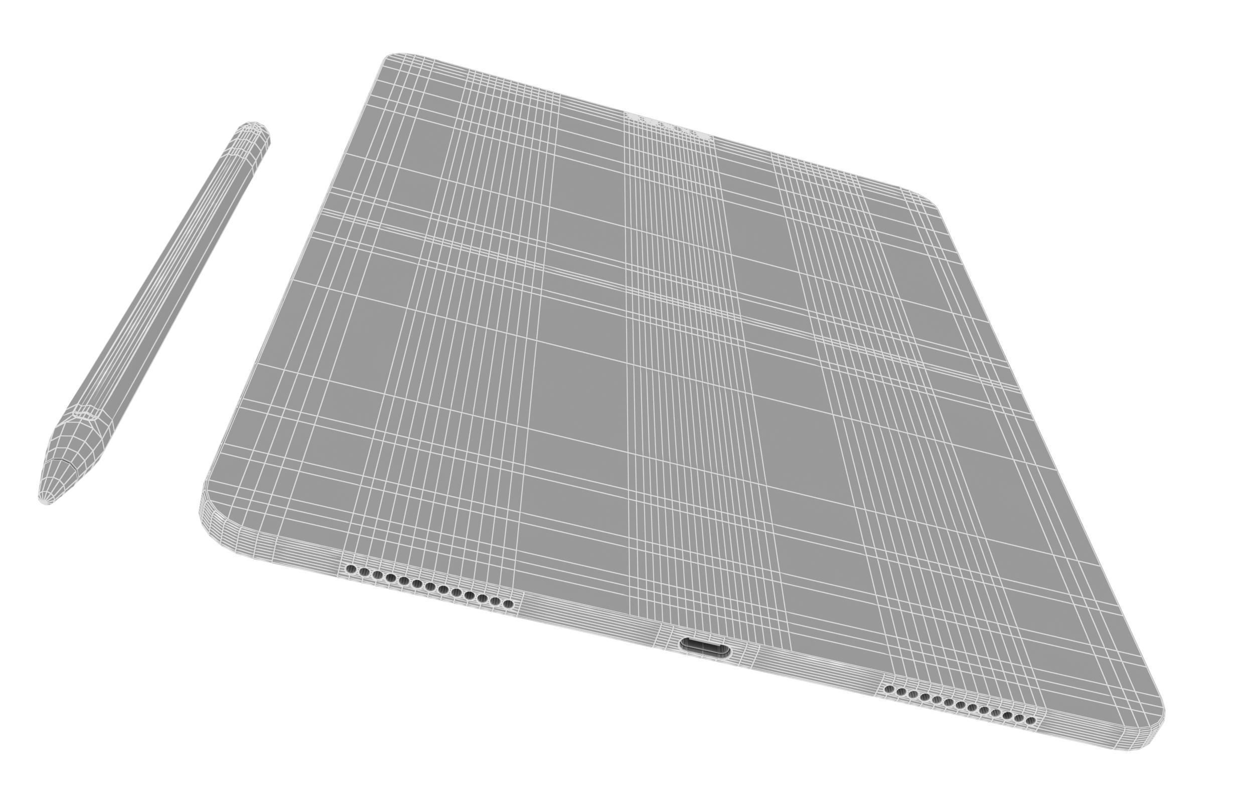 Apple iPad Pro 12 9 2020 WiFi Cellular All Colors 3D model_17