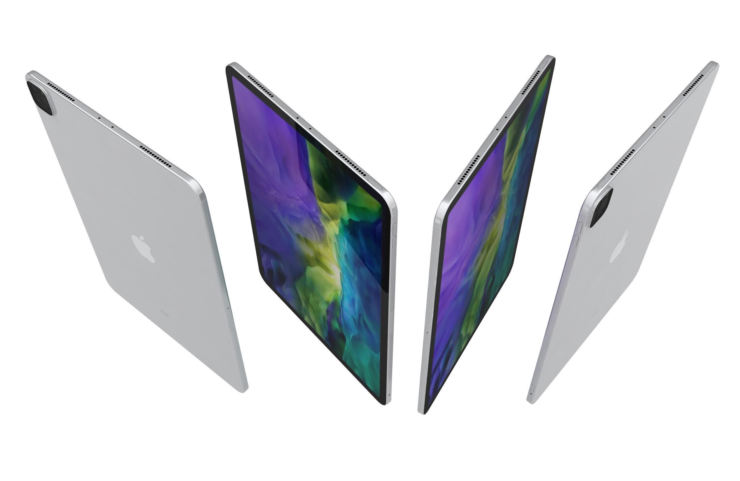 Apple iPad Pro 12 9 2020 WiFi Cellular All Colors 3D model_12