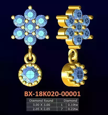 20 models diamond earrrings - 1