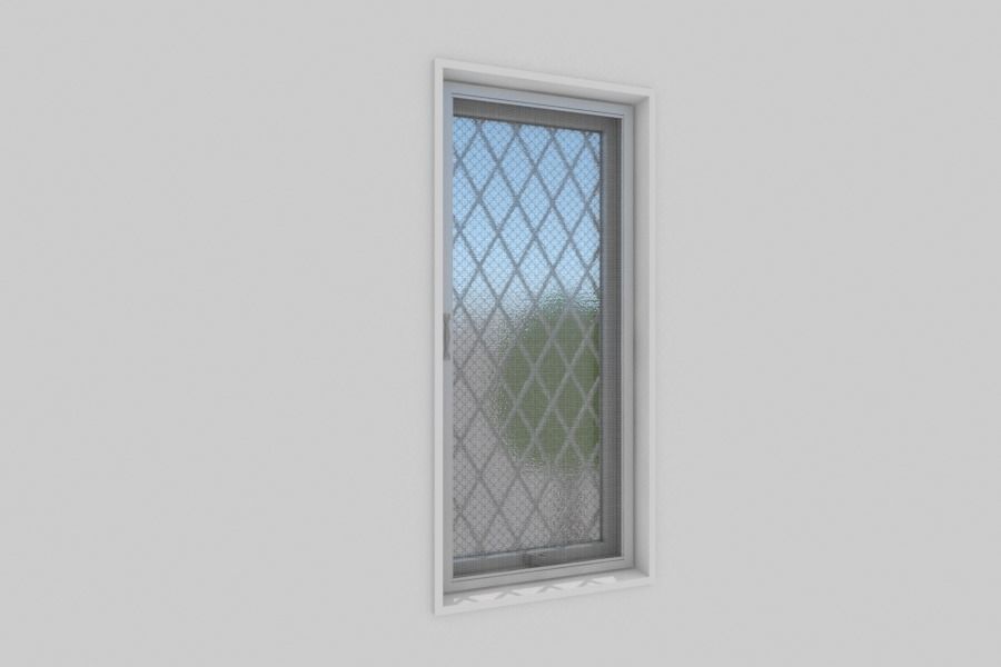 Japanese Window Sliding 3D model_1