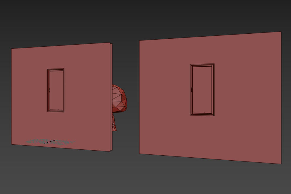 Japanese Window Sliding 3D model_8