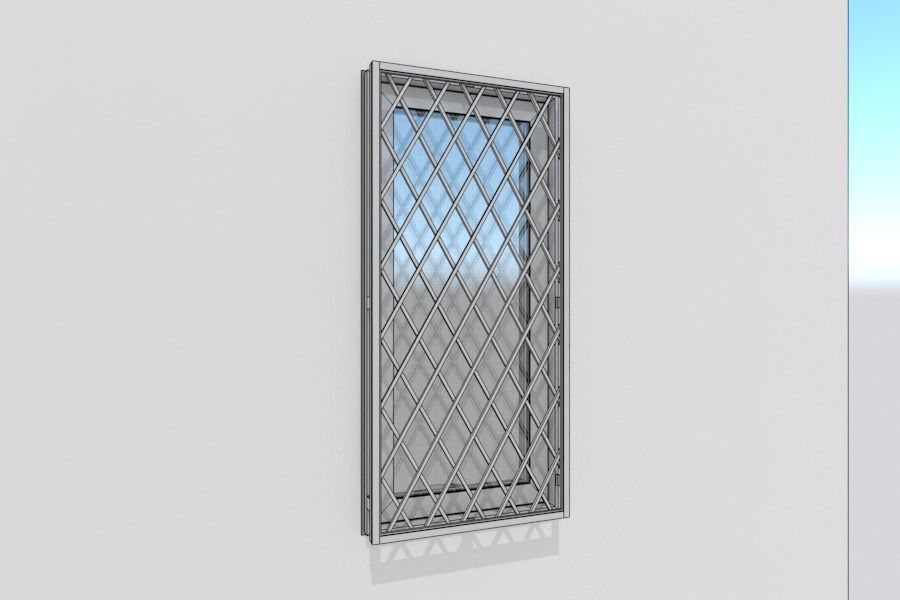 Japanese Window Sliding 3D model_4