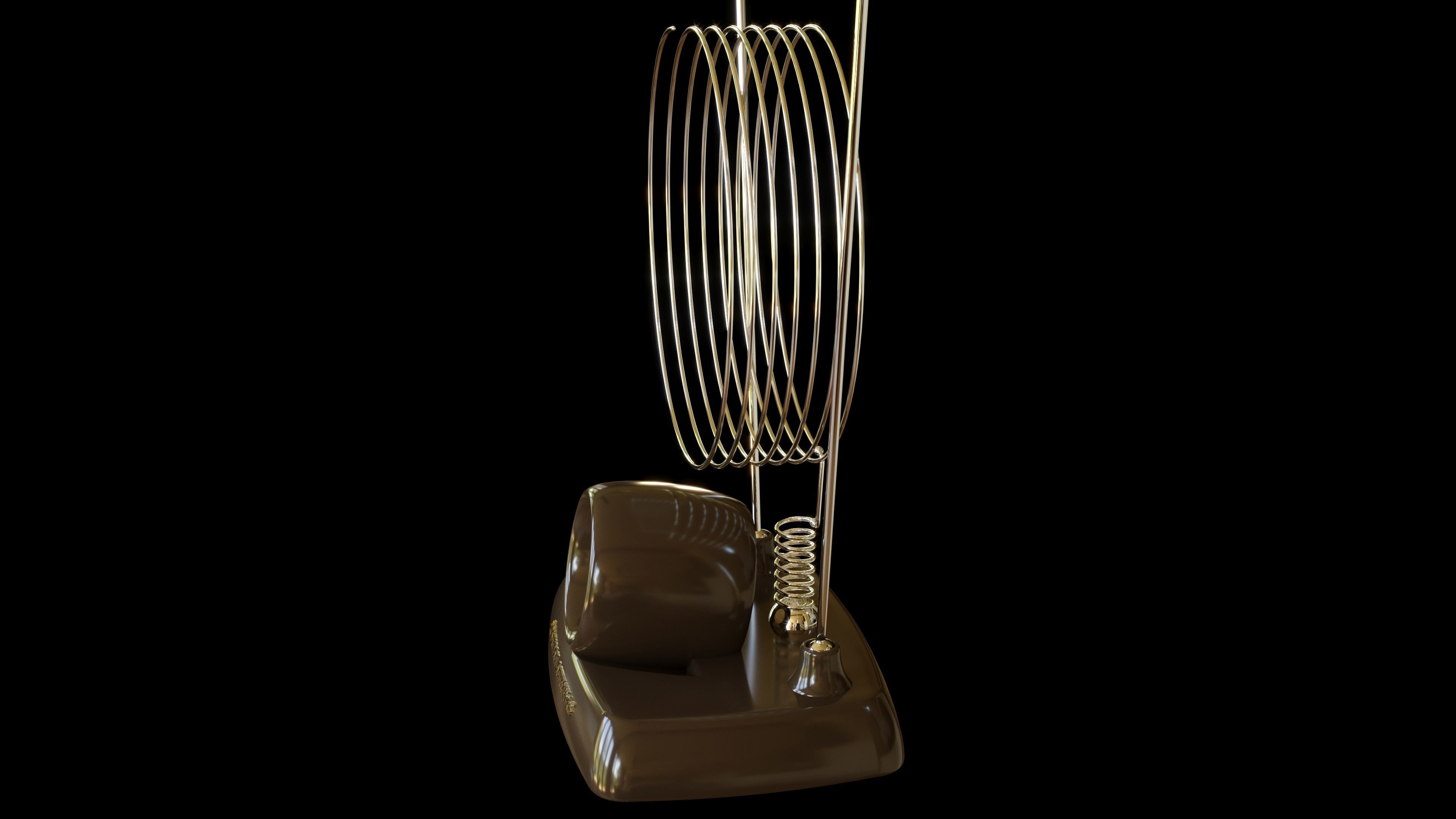 Old TV Antenna 3D model_2
