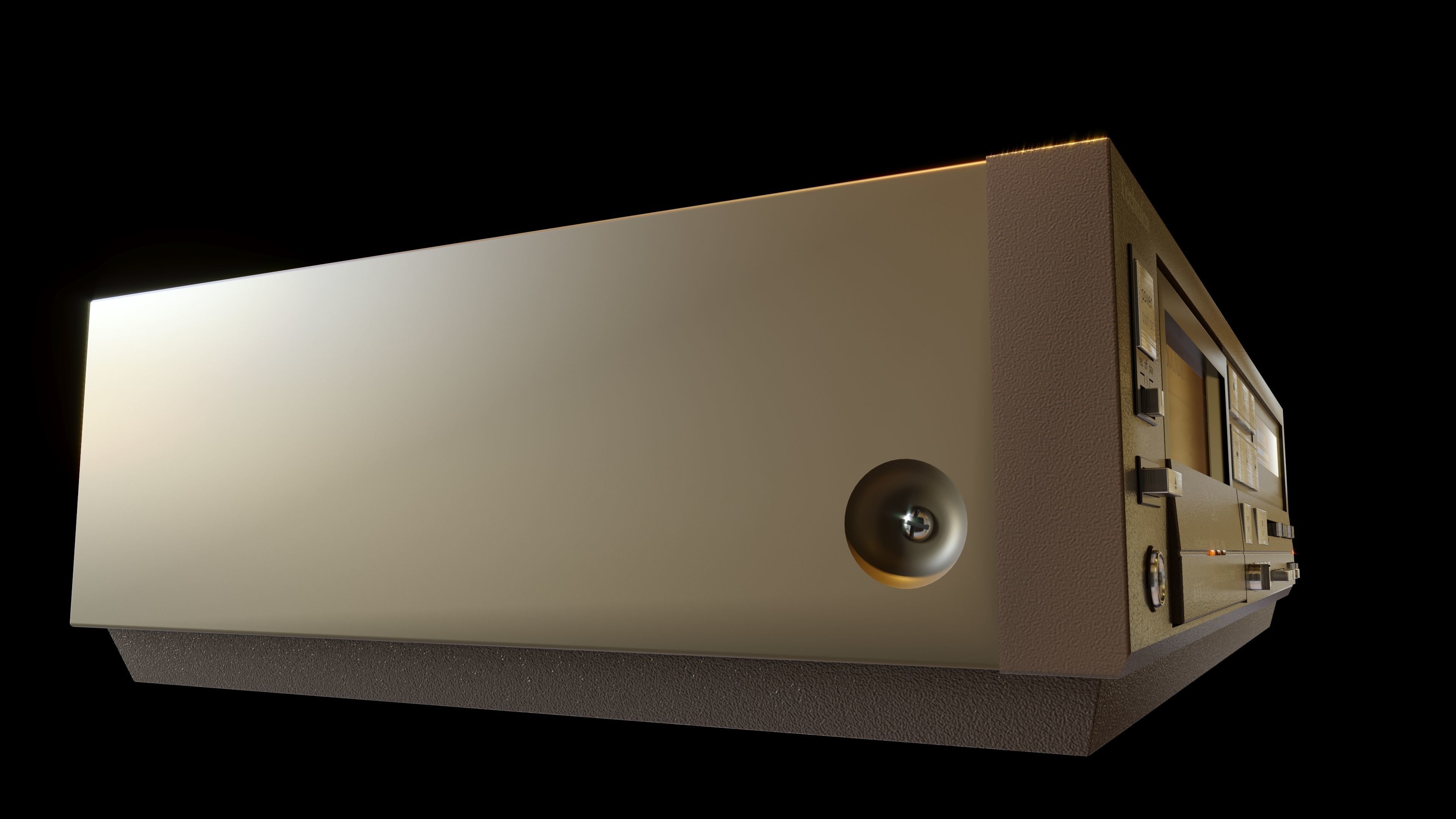 Tape Deck Stereo 3D model_4