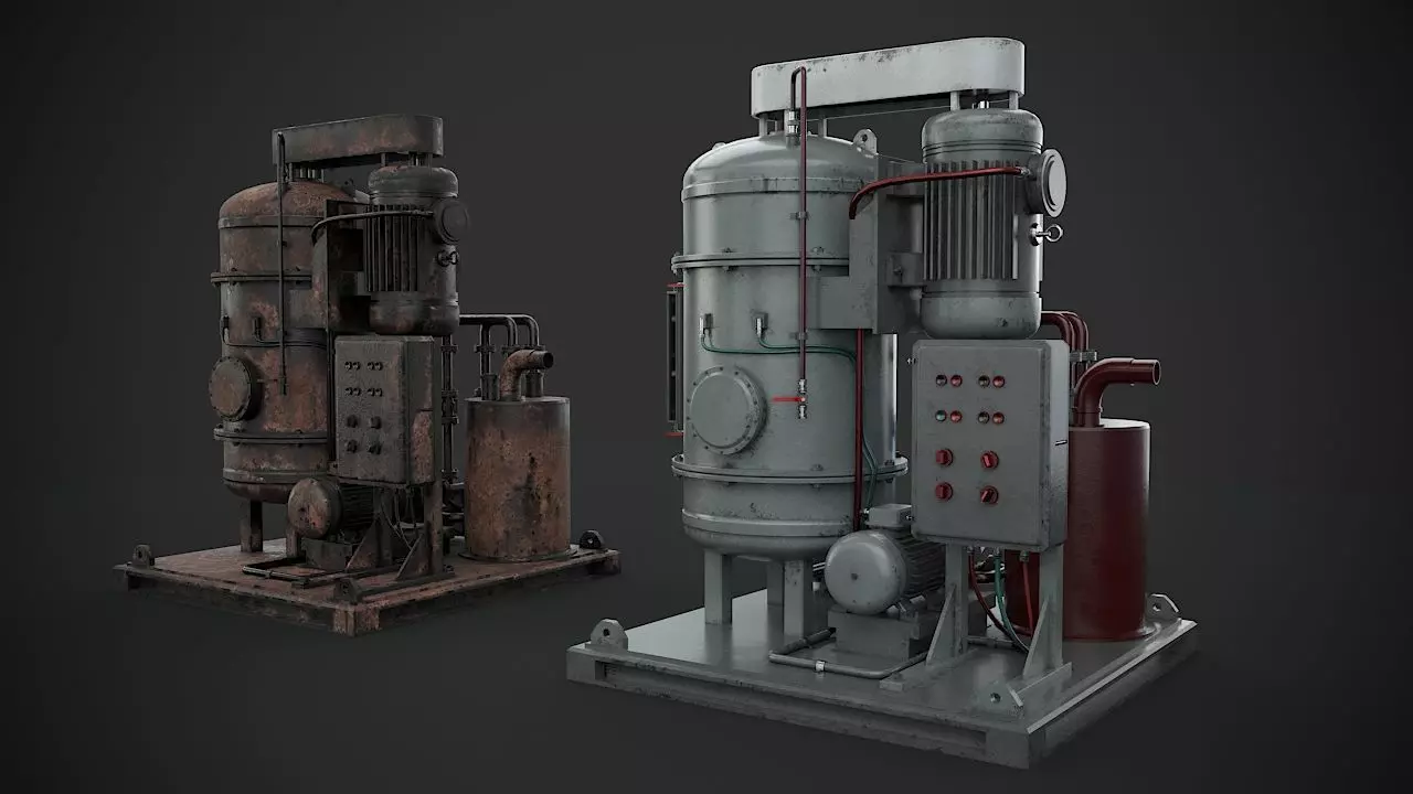 Machinery device 3D model_0