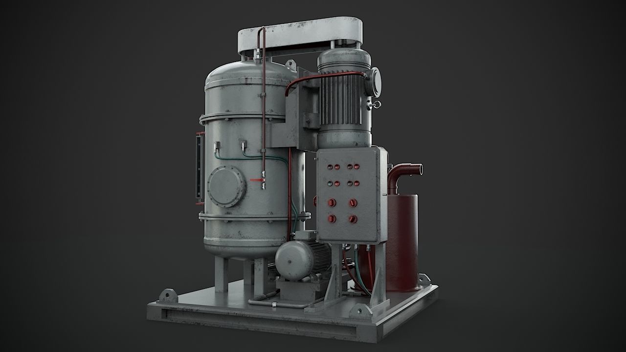 Machinery device 3D model_3