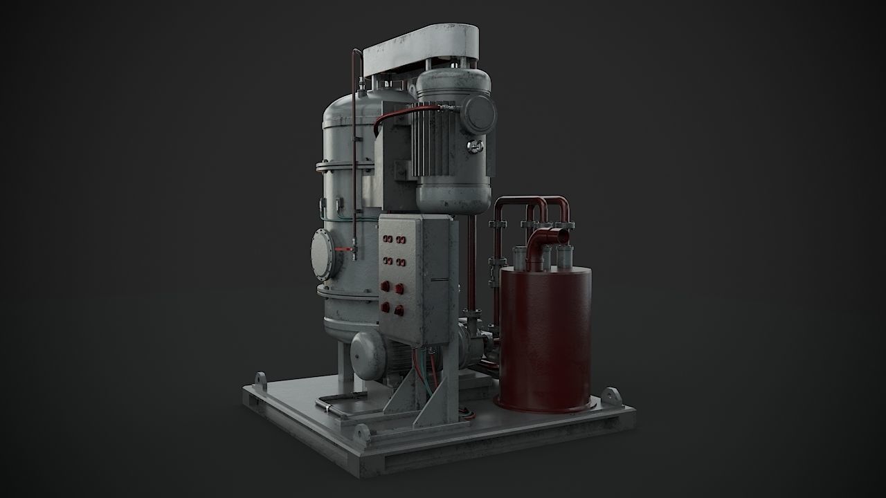 Machinery device 3D model_4