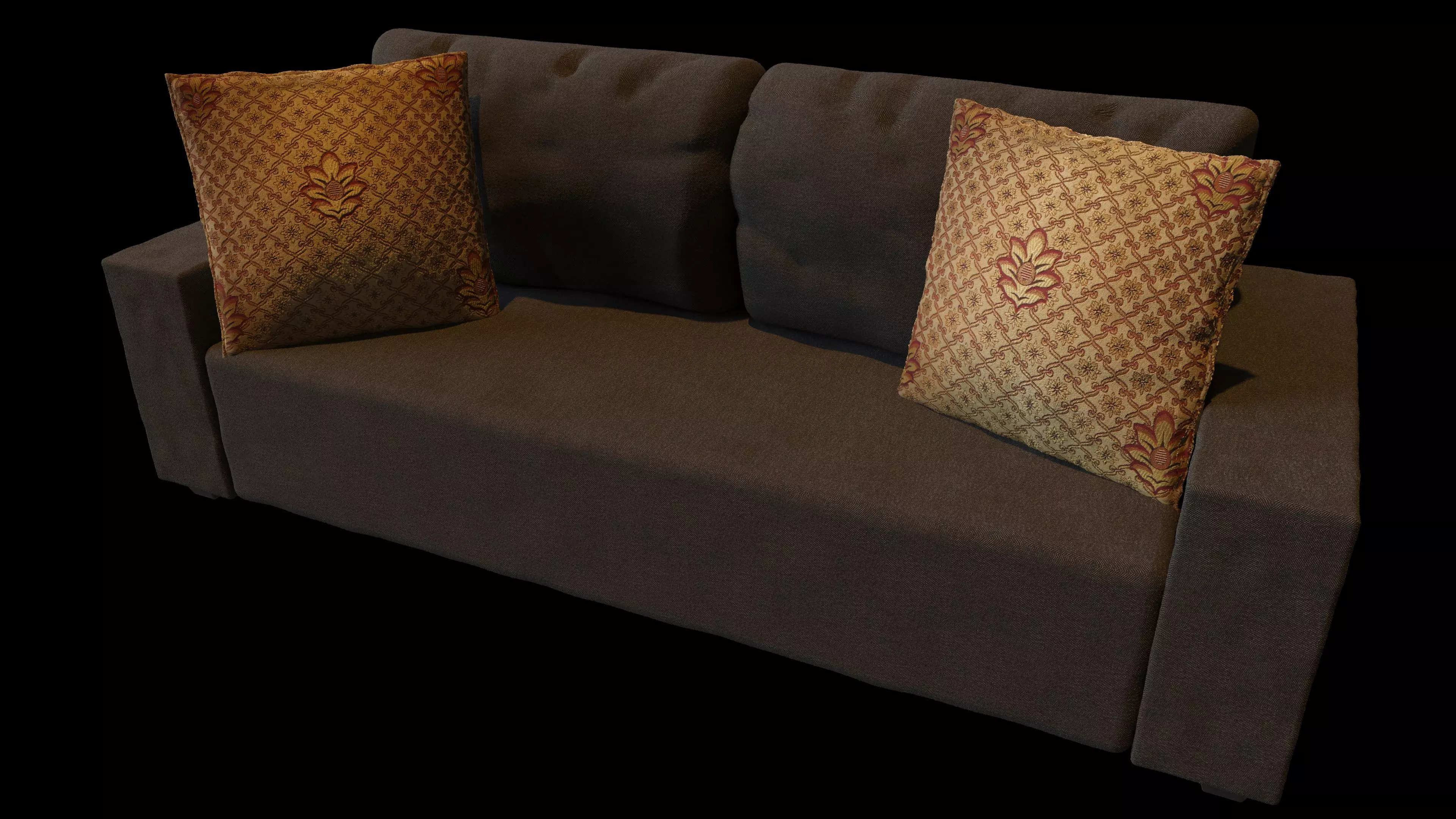 Fabric Couch 3D model_0