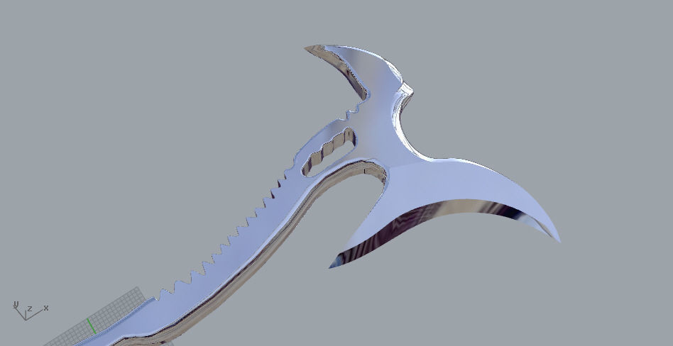 The beast axe from Mandy movie 3D print model_3