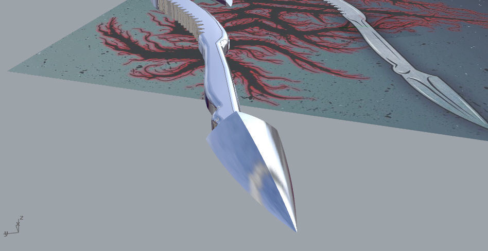 The beast axe from Mandy movie 3D print model_5