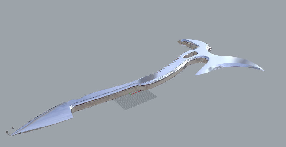 The beast axe from Mandy movie 3D print model_2