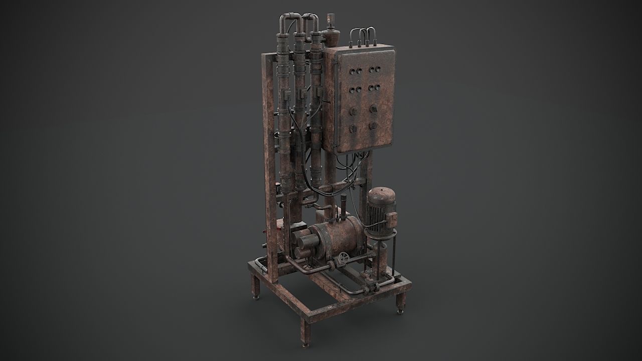 Machinery device 3D model_11
