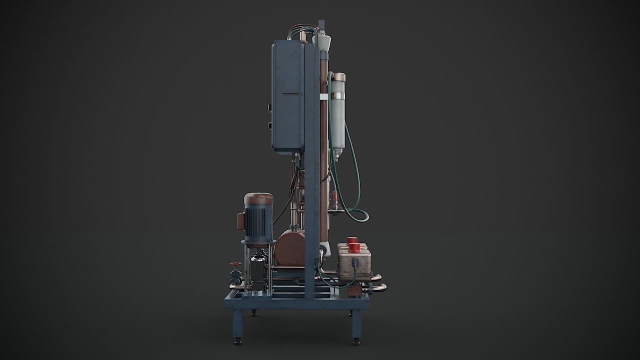 Machinery device 3D model_8