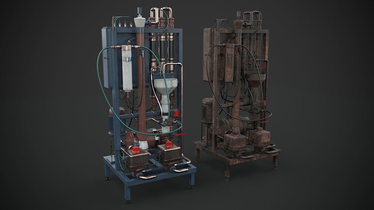 Machinery device 3D model_3
