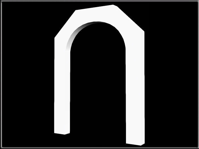 Segmental Arch Low-poly 3D model_1