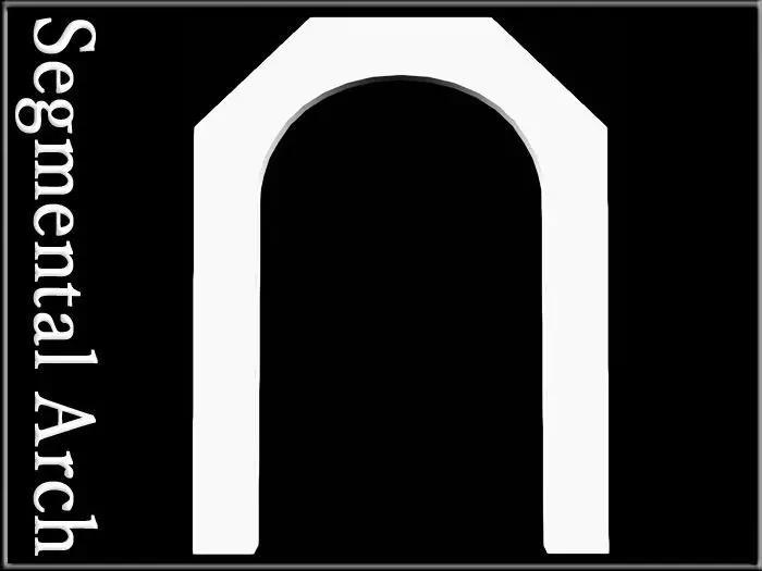 Segmental Arch Low-poly 3D model_0