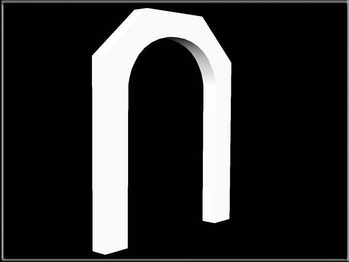 Segmental Arch Low-poly 3D model_2