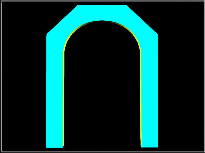 Segmental Arch Low-poly 3D model_3