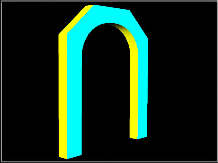 Segmental Arch Low-poly 3D model_4