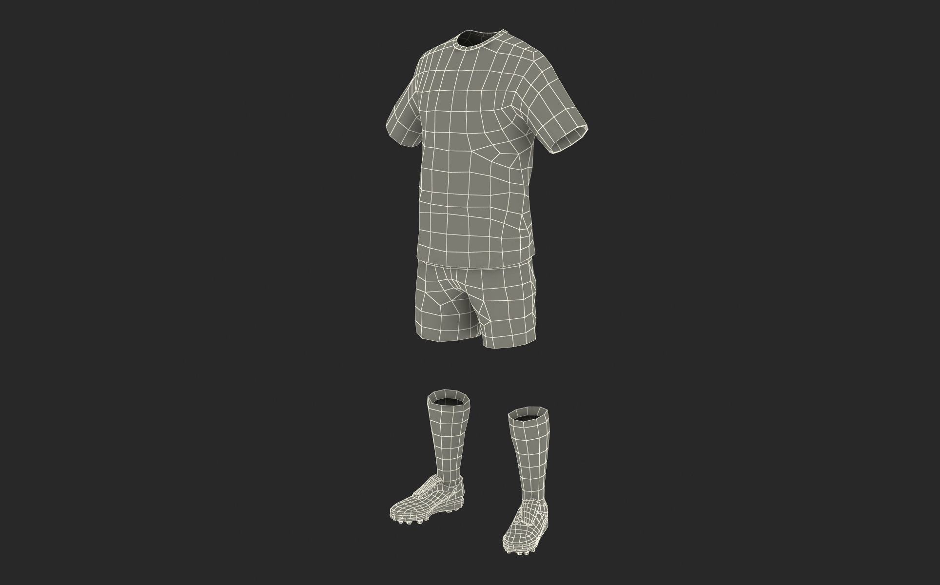 Soccer Clothes 3D model_23