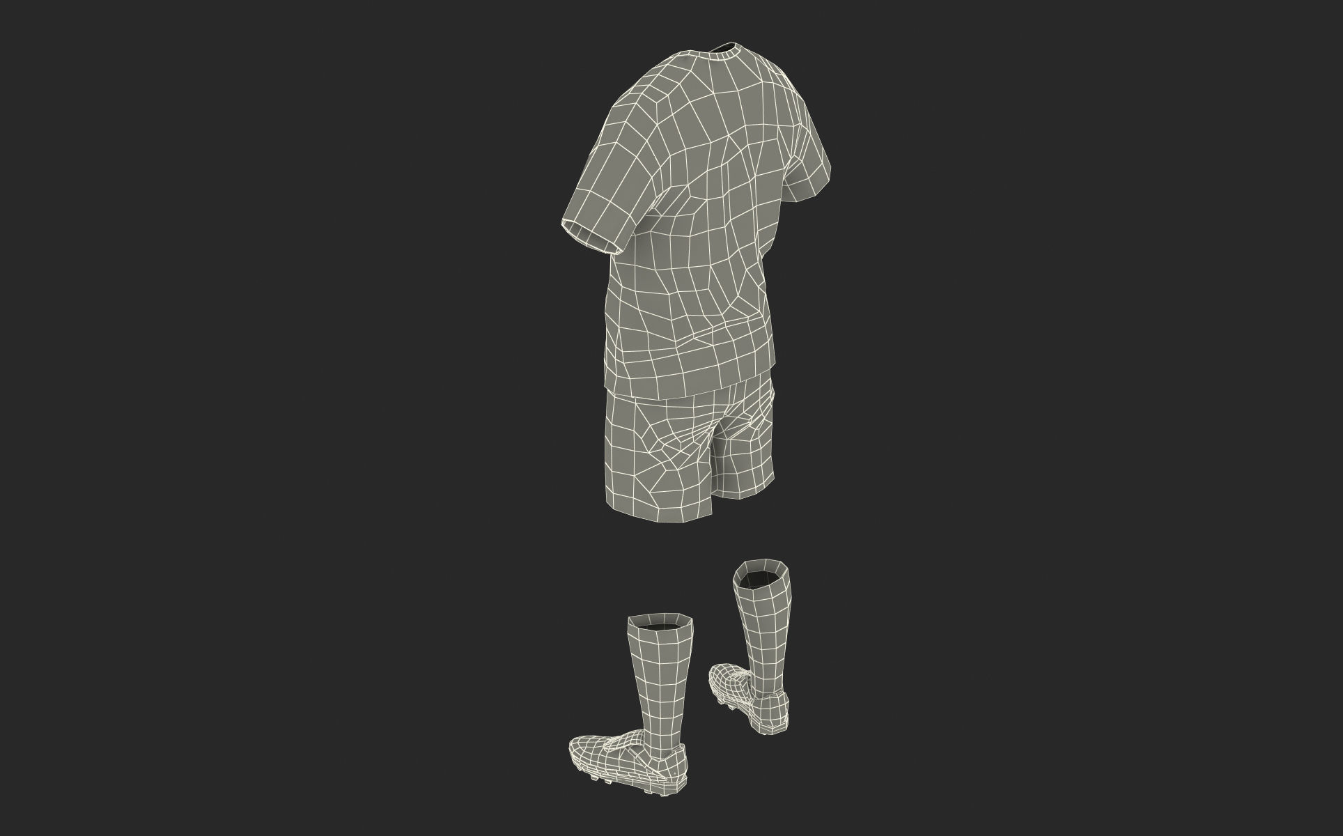 Soccer Clothes 3D model_24