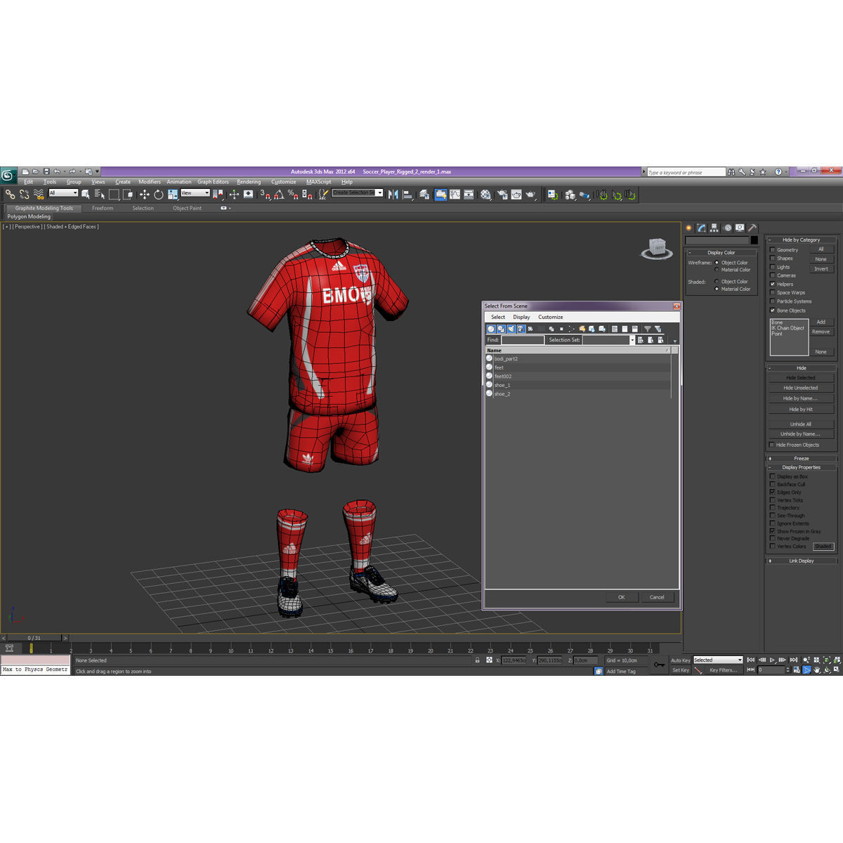 Soccer Clothes 3D model_22