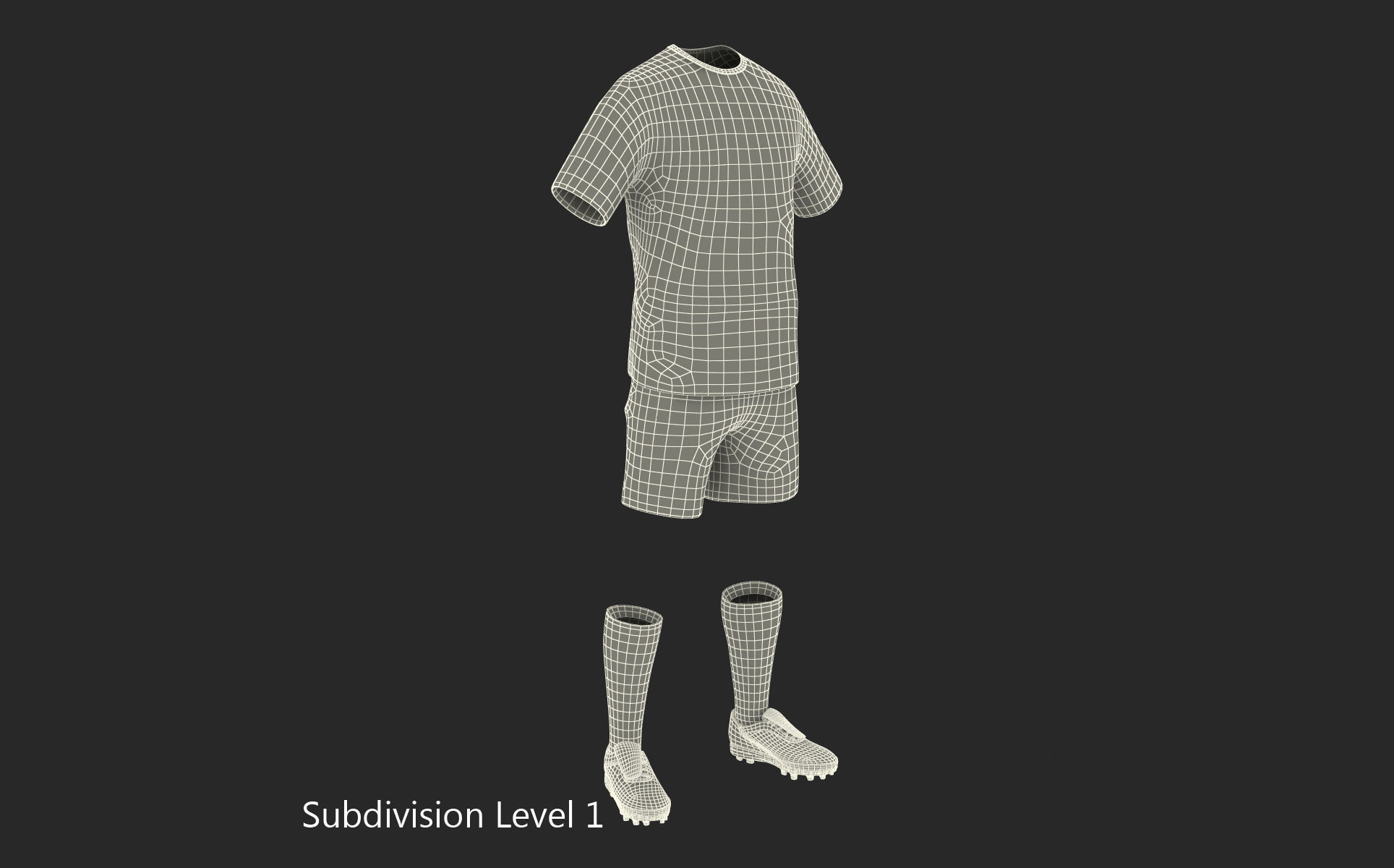 Soccer Clothes 3D model_19