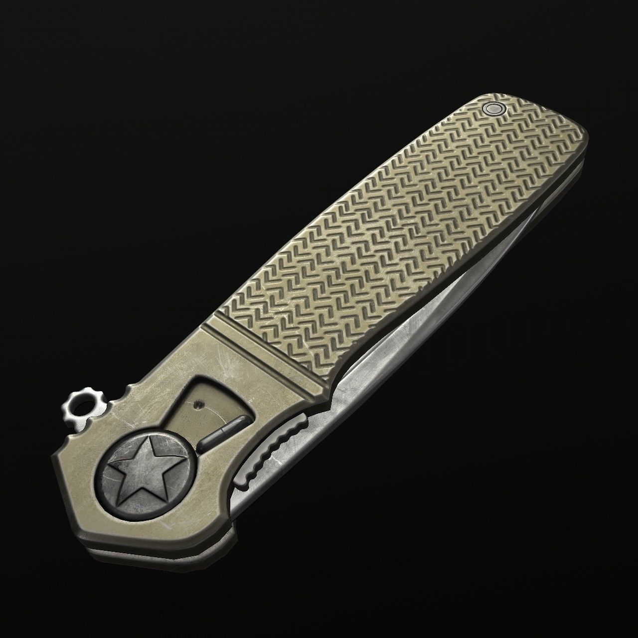 Knives knife Low-poly 3D model_19