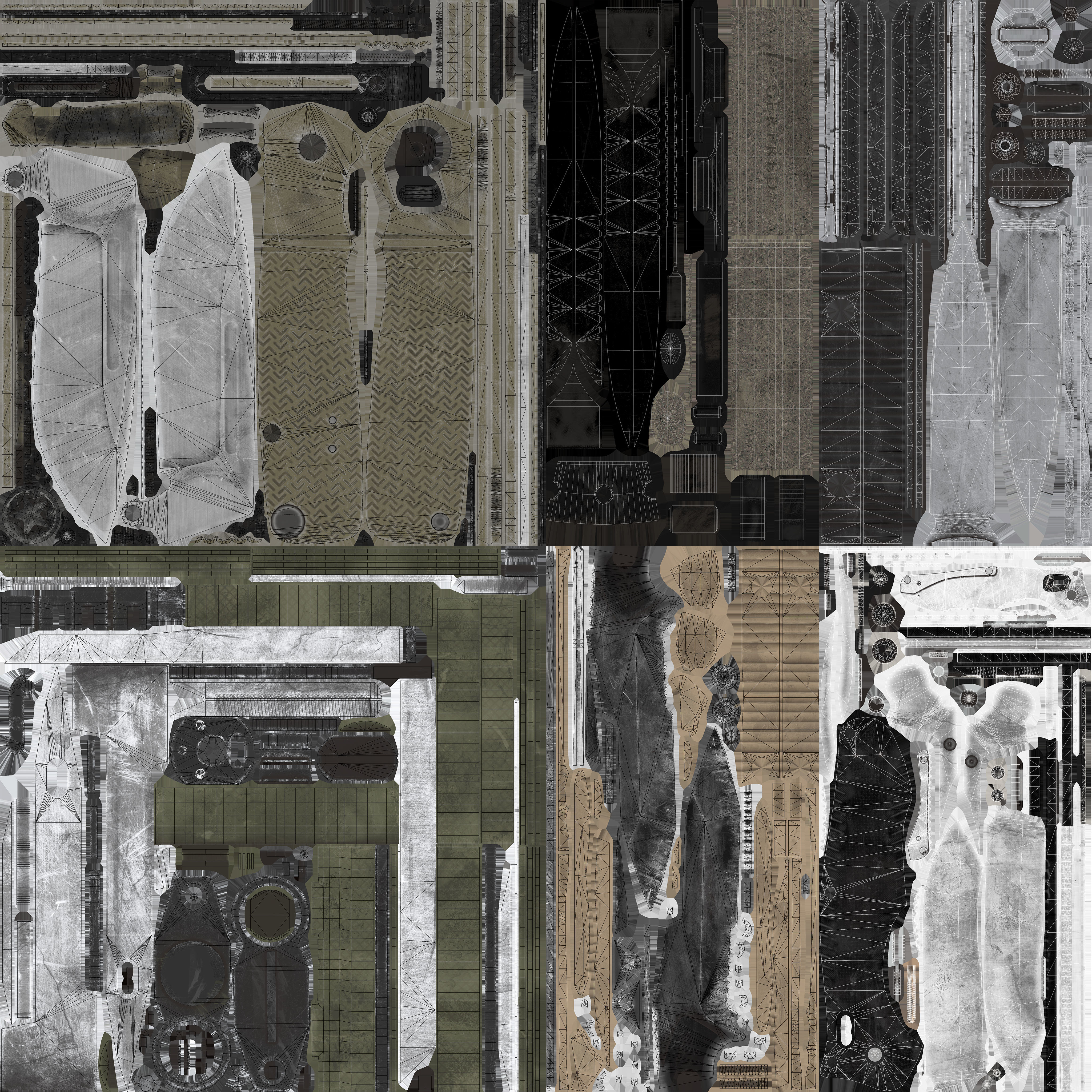 Knives knife Low-poly 3D model_28