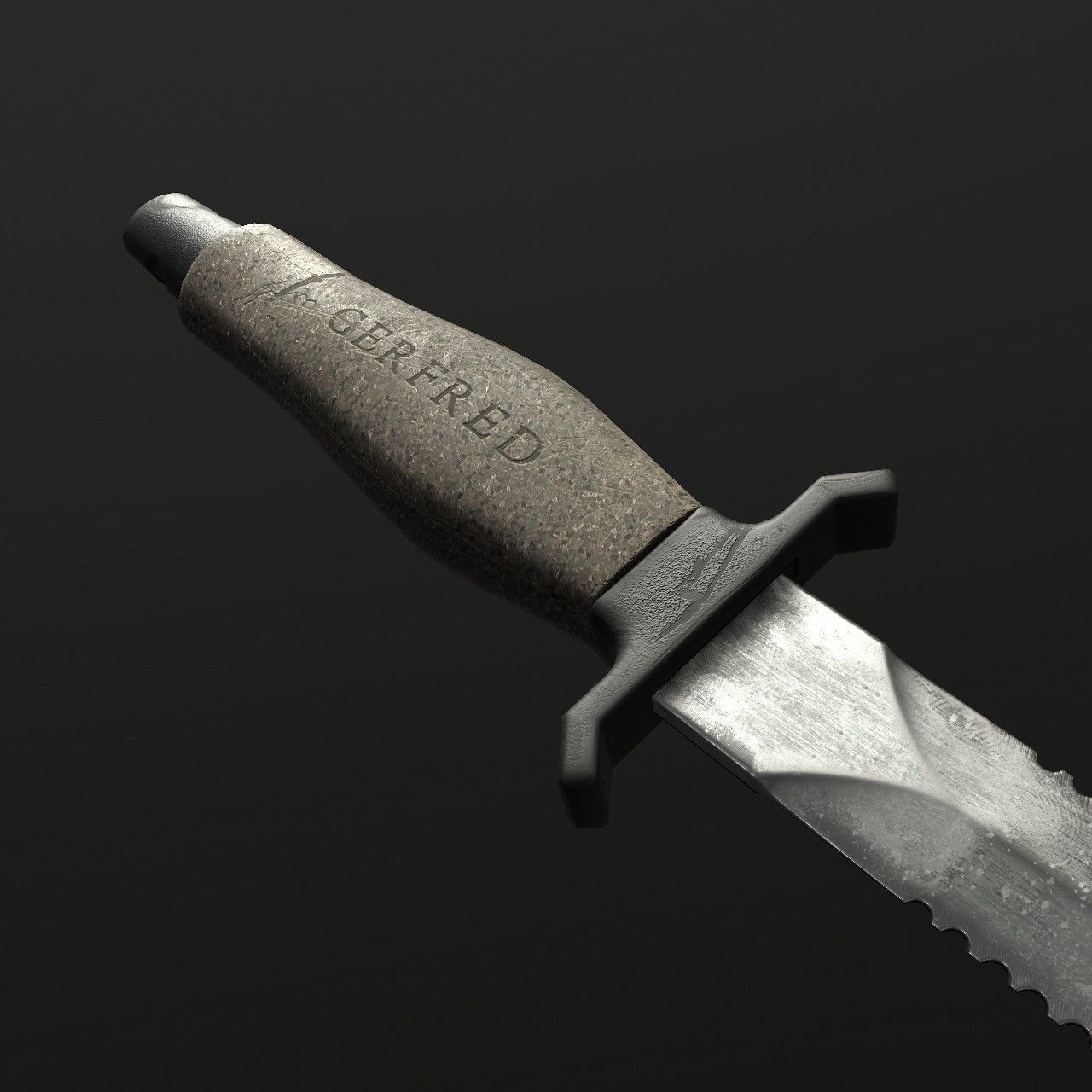 Knives knife Low-poly 3D model_21
