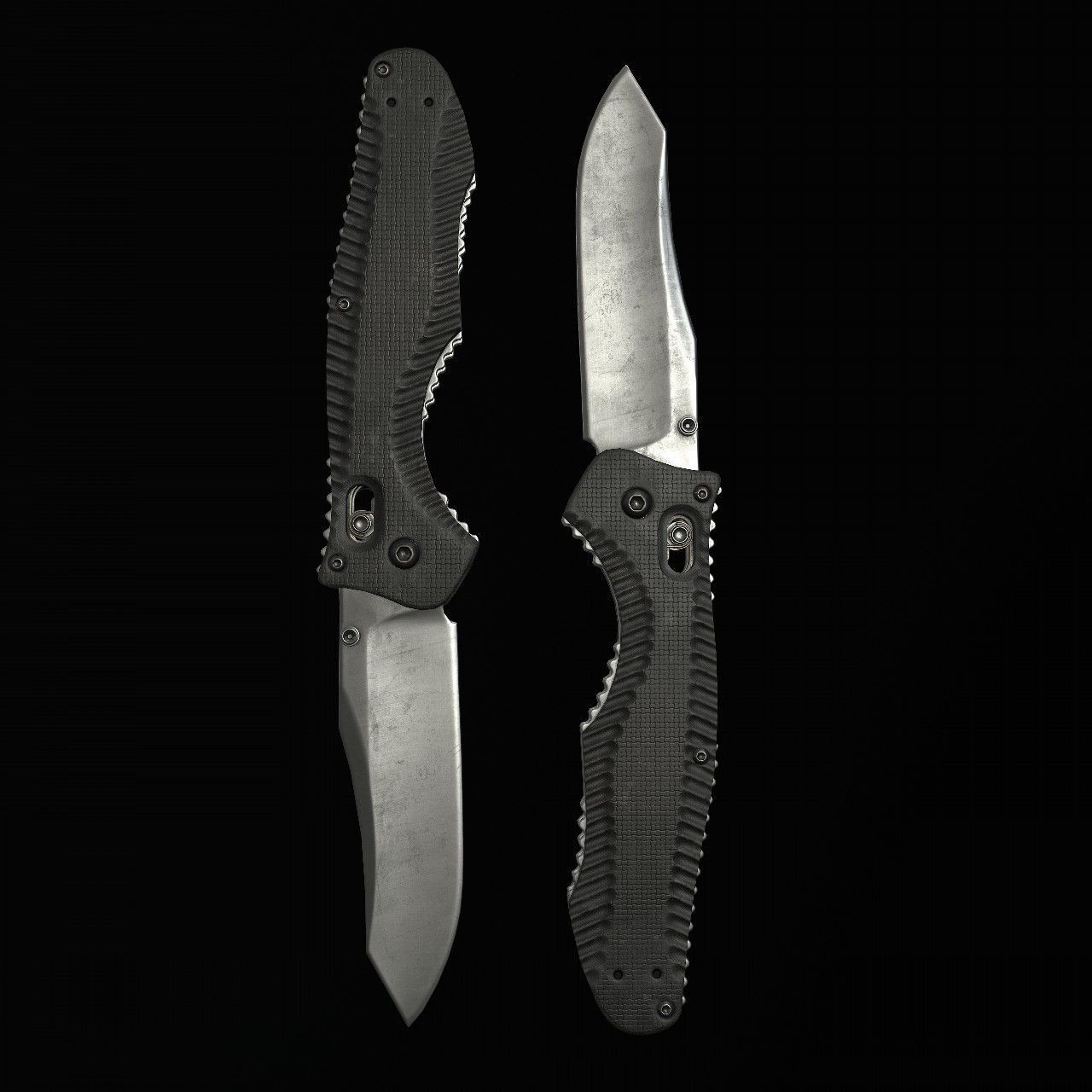 Knives knife Low-poly 3D model_4