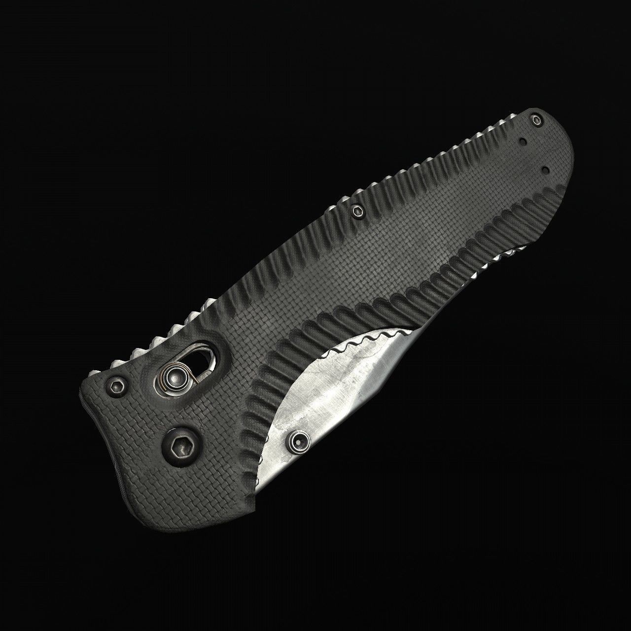 Knives knife Low-poly 3D model_18