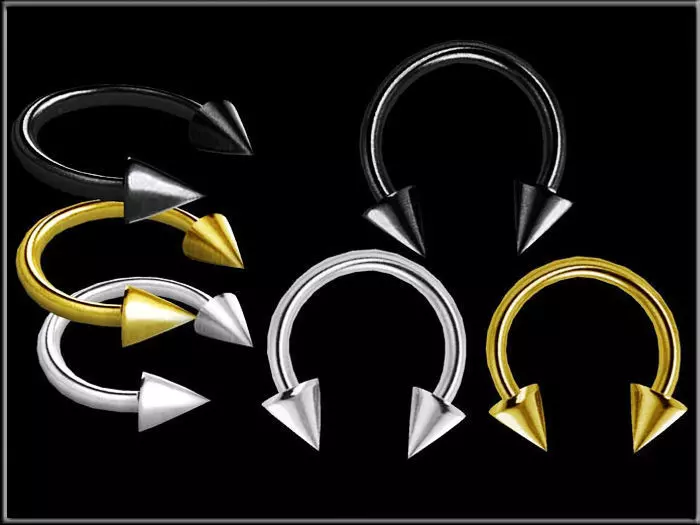 SPIKED PIERCING Low-poly 3D model_0