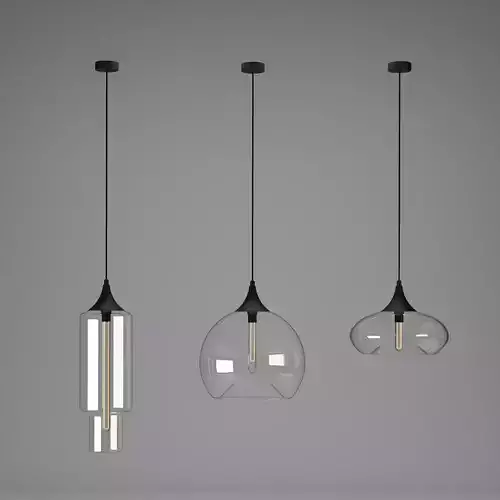 MODERN GLASS HANGING LIGHT 