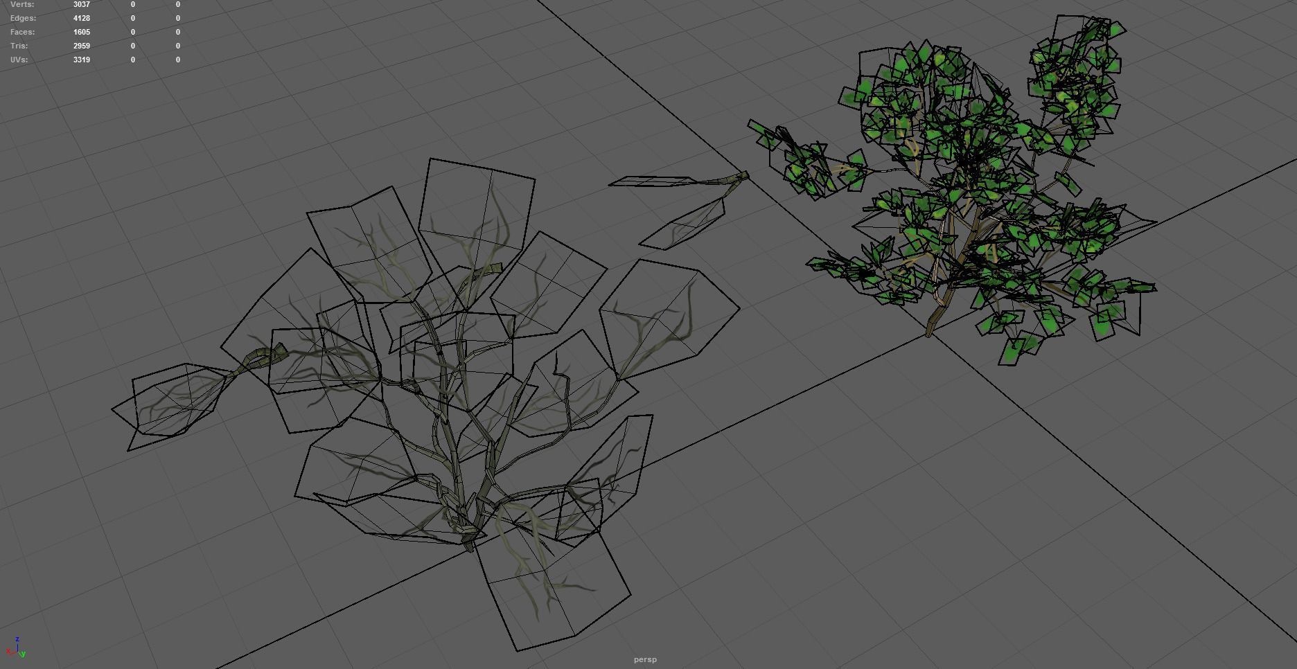 Modular Trees Pack - game models Low-poly 3D model_36