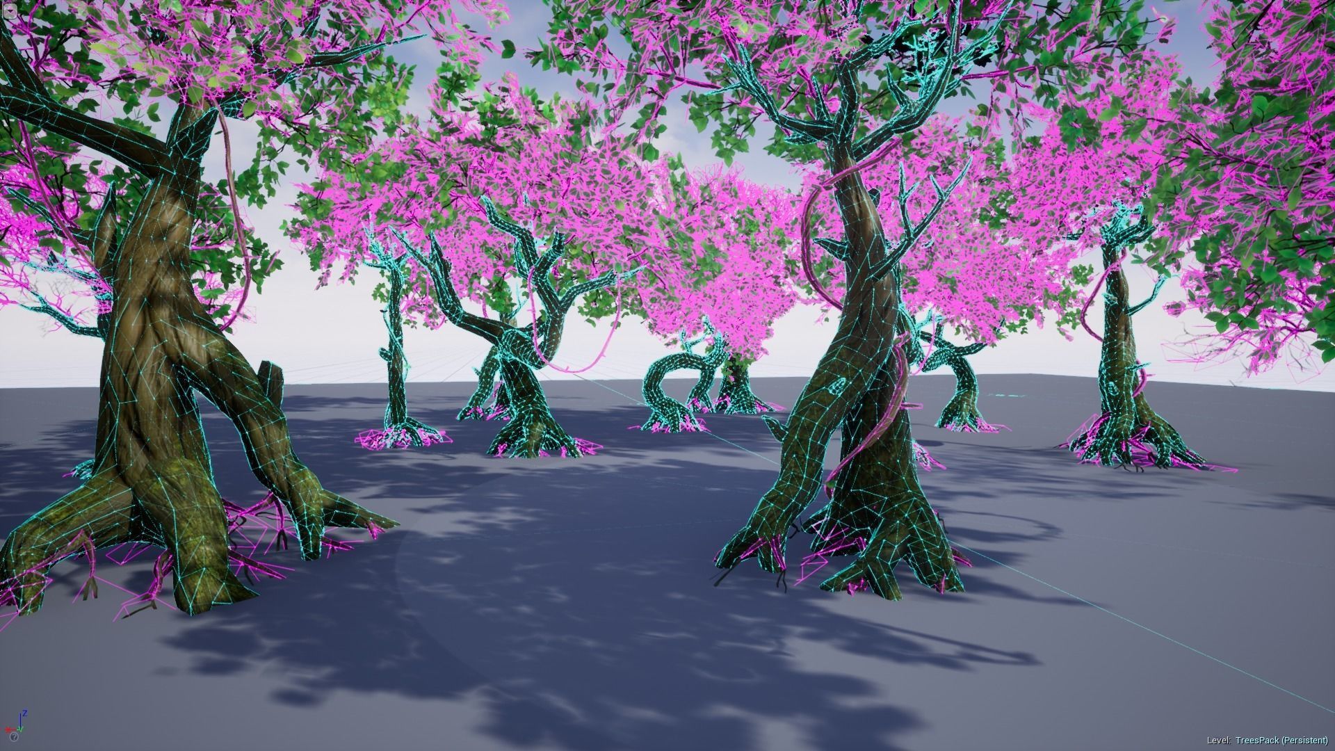 Modular Trees Pack - game models Low-poly 3D model_24