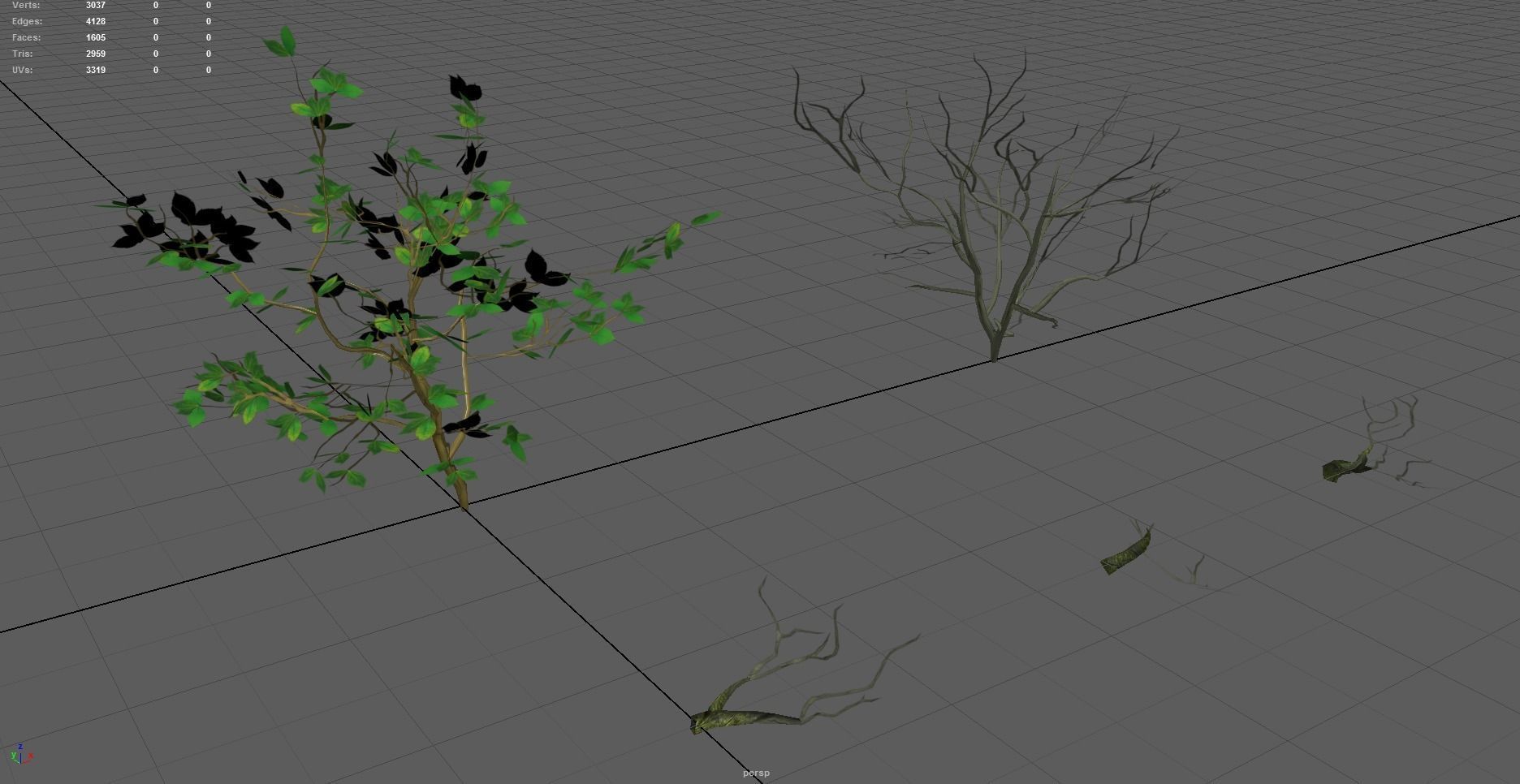 Modular Trees Pack - game models Low-poly 3D model_37