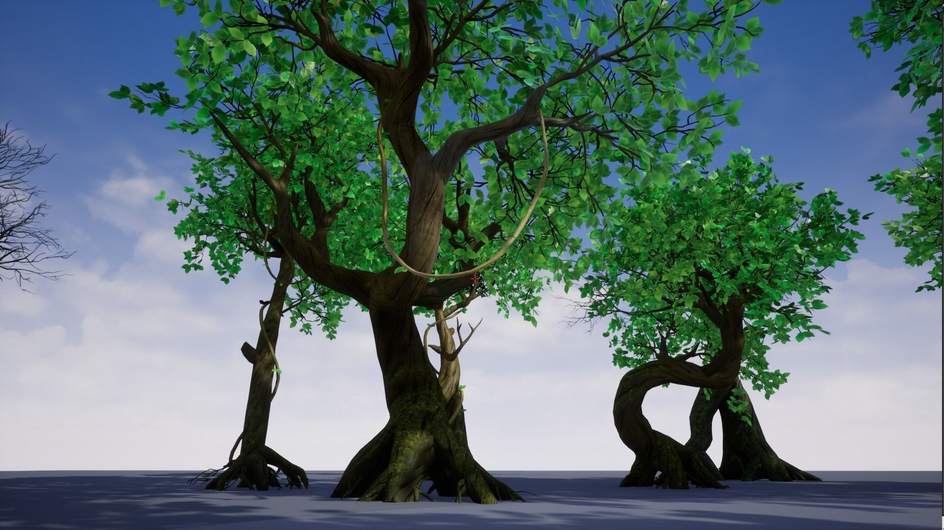 Modular Trees Pack - game models Low-poly 3D model_9