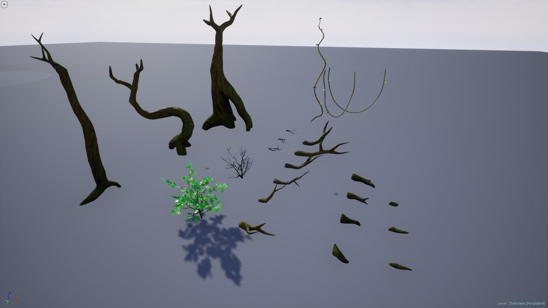 Modular Trees Pack - game models Low-poly 3D model_27