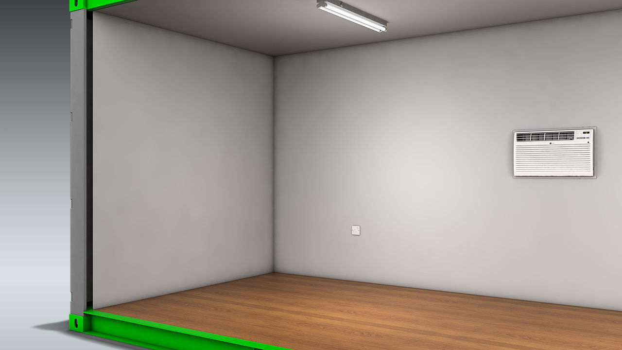 Shipping Container Office or Home 3D model_10