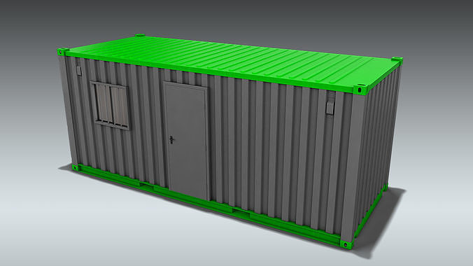 Shipping Container Office or Home 3D model 2