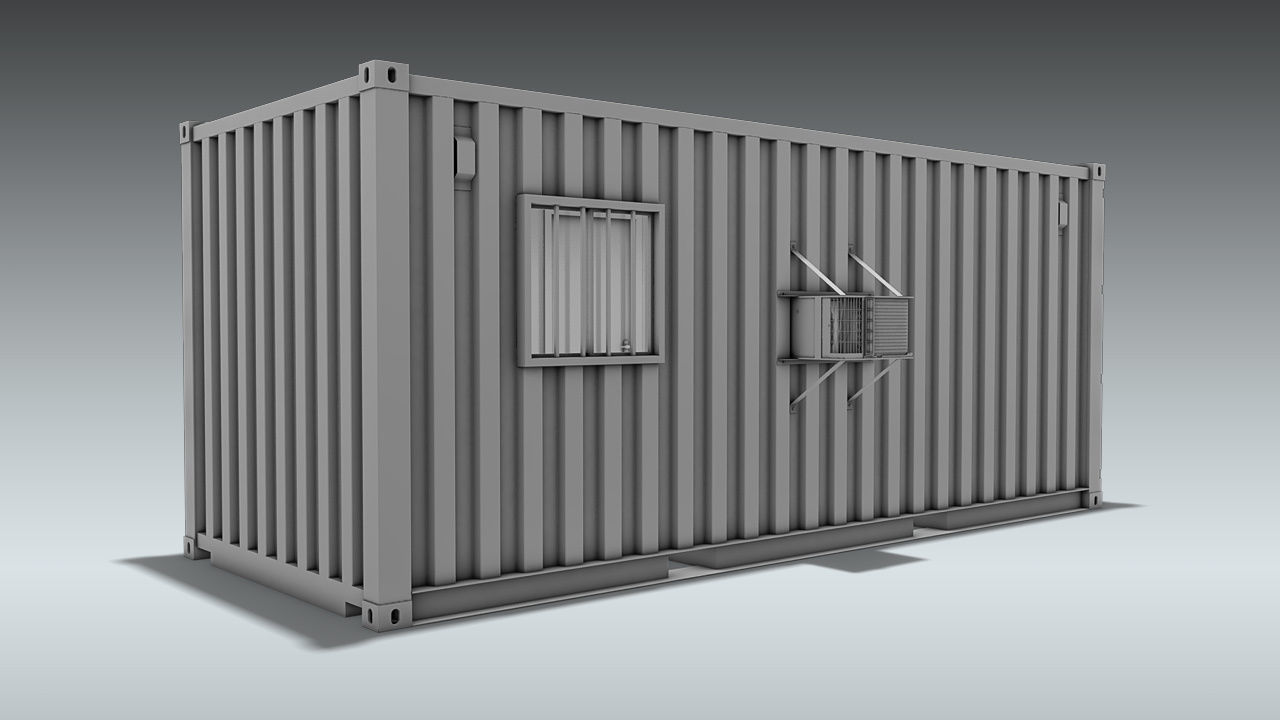 Shipping Container Office or Home 3D model_15
