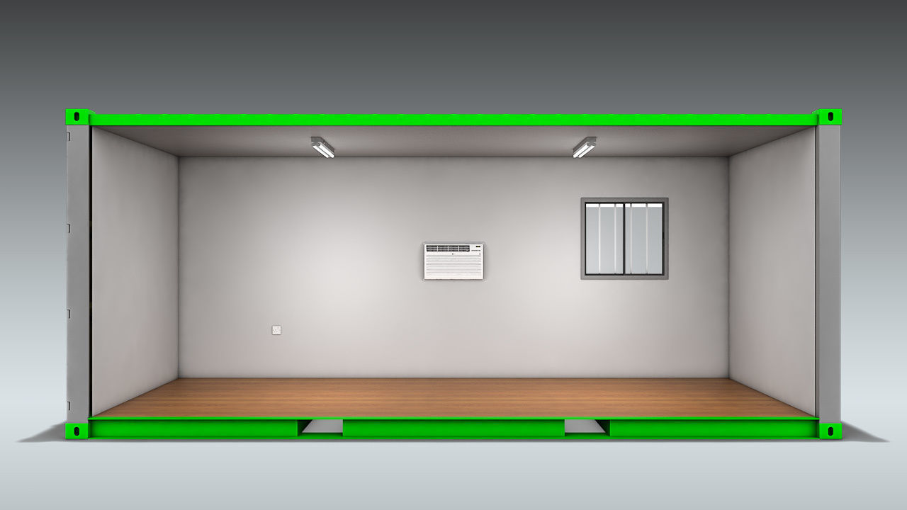 Shipping Container Office or Home 3D model_7