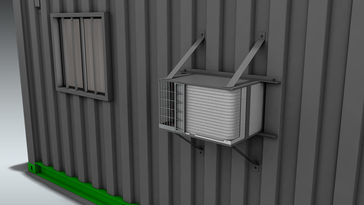 Shipping Container Office or Home 3D model_5