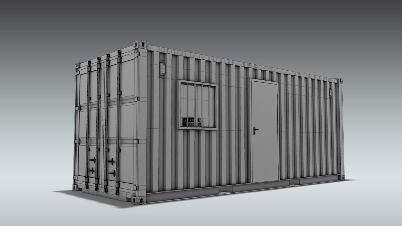 Shipping Container Office or Home 3D model_20