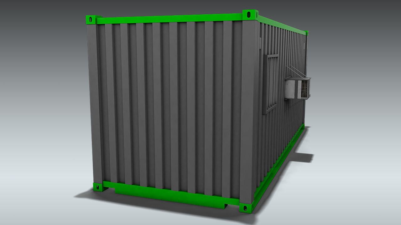 Shipping Container Office or Home 3D model_2