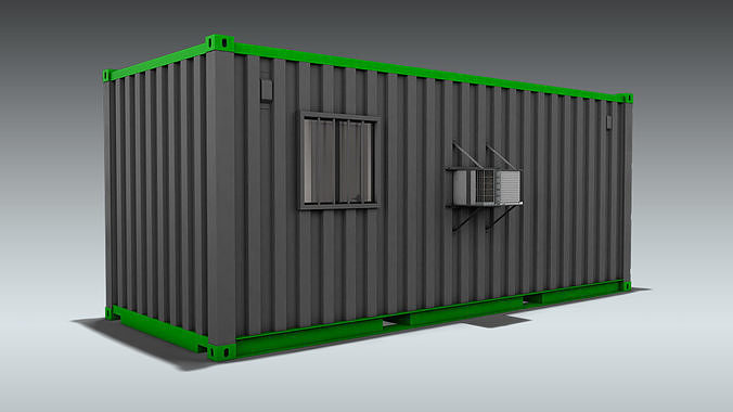 Shipping Container Office or Home 3D model 4