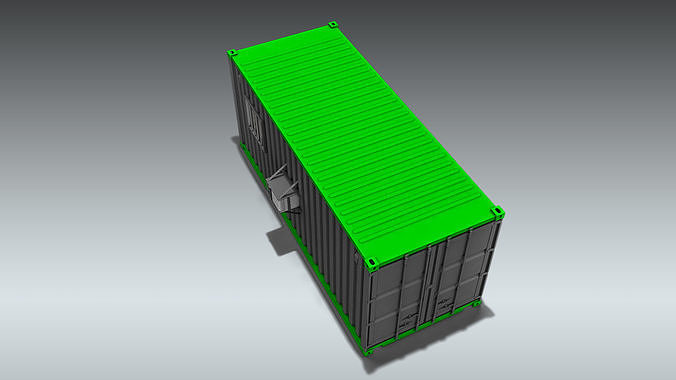 Shipping Container Office or Home 3D model 7
