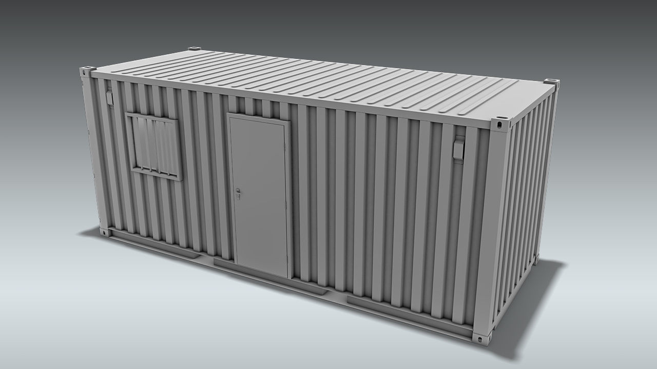 Shipping Container Office or Home 3D model_17