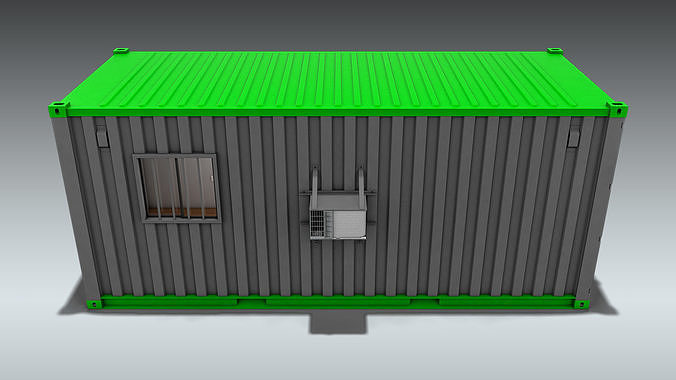 Shipping Container Office or Home 3D model 5